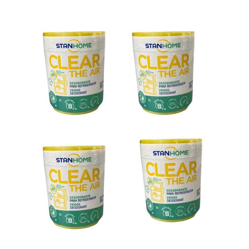 STANHOME 4 pzas de desodorante para refrigerador Clearthe air Stanhome,