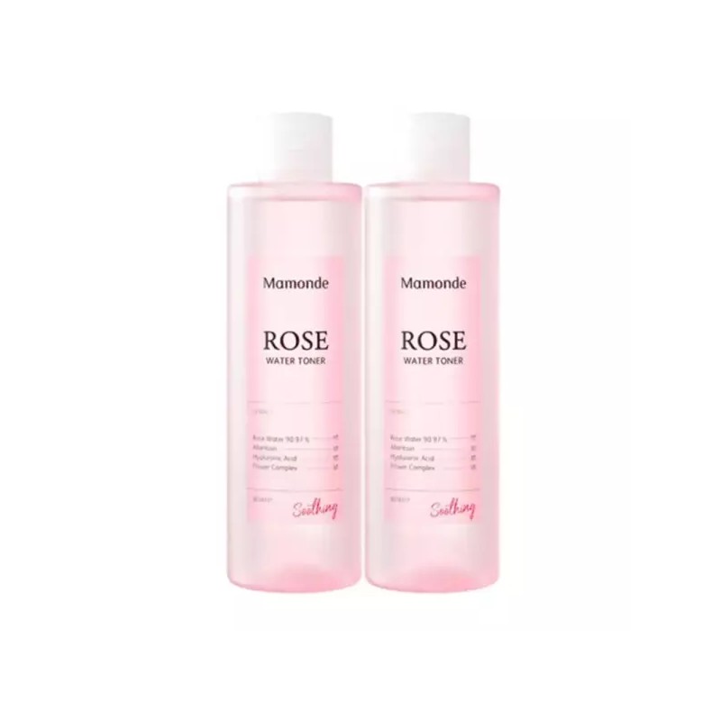 Mamonde 마몽드 로즈워터 토너 수분 보습 진정 250mlx2병 Mamonde Rosewater