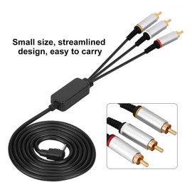 QANYEGN 1.5M Component ABS TV Lead Cord, Audio Video Cable, TV Cord AV Cable for PSP2000 3000
