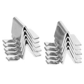 Uonlytech 10pcs Buckle Book Shelves Heavy Duty Shelving Bookshelves Cabinet Shelf Support Metal Clips Shelf Support Metal Cabinet Clips Bookcase Shelf Clips Cabinet Shelf Clip Silver Iron