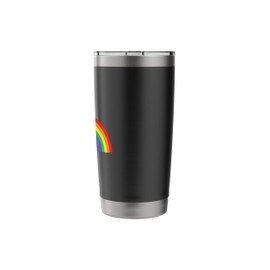 Rainbow 80s Plain Old Looking Distressed Stainless Steel Insulated Tumbler