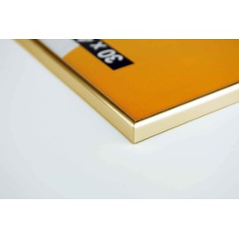 accent by nielsen Colorado Colorado Picture Frame, 13 x 18 cm, Plastic, Gold, Photo Frame for Standing and Hanging in Portrait and Landscape Format, Real Glass