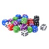 Storm&Lighthouse 30 Pack Six-Sided Dice Coloured Dice Game D6 Dice