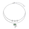 JZMSJF Anklets for Women S925 Sterling Silver Adjustable Beach Foot