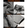 ORORO Men’s Heated Fleece Jacket with Battery, Fleece Heating Jacket