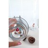 HeguSun 3D Drinking Glass Cup with Cute Snowman Figurine Inside,Handmade