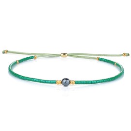 KELITCH Women Crystal Charm Bracelets Boho Miyuki Beads Friendship Bracelets Links Fashion Jewelry