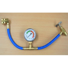 Unbranded A/C R1234yf Charging Hose w/Manifold Gauge Coupler Kit Fit For Car Air-condition