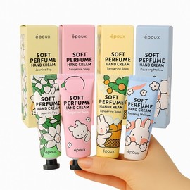 Individually Packaged Korean Perfumed Hand Cream & Lotion - Moisturizing Hand Care for Promotions & Gifts Jasmine 4ea