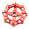 PZRT Cast Iron Outside Faucet Round Wheel Handle Hose Bib