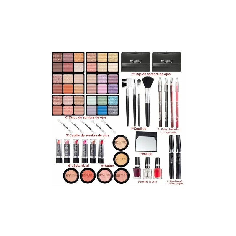 Kit De Maquillaje Profesional,sombras Ojos Paleta Para Mujer