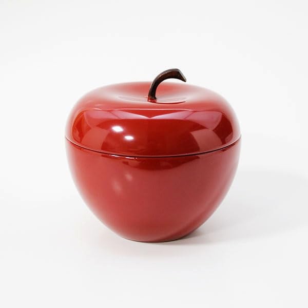 Confectionery with branches, apples, wooden lacquer, lacquer, pastry pot, pastry container, bonbon box