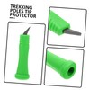 SUPVOX Anti-Skid Rubber Crutch Tips for Hiking Sticks Lightweight Trekking