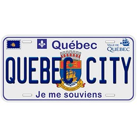 Quebec City Canada TAG03 Novelty Car Auto License Plate