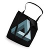 Impossible Penrose Triangle 3D Optical Illusion Math Art Tote Bag