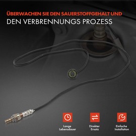 Frankberg Lambdasonde Kompatibel mit 5er E34 530i 535i M5 3.0L-3.8L 1988-1995 5er Touring E34 M5 3.8L 1994-1995 6er E24 635 CSi 3.4L 1988-1989 Replace# 11781720537