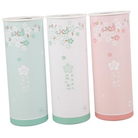 OATIPHO 3pcs Car Tissues Cylinder Box Stylish Travel Facial Wipes for Car Cup Holders Compact Tissue Organizer Durable and Reusable Home Office