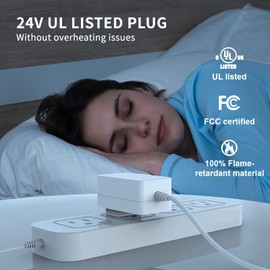 ASOKO Motion Sensor Dimmable Led Under Cabinet Lighting Plug in - 3 Pcs 12 inches Linkable Led Counter Light Bars, Led Closet Light Daylight White 4500K