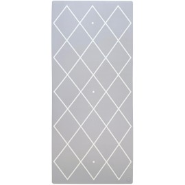 Flow On Home Exercise Rug Yoga Mat 1/2 inch Extra Thick 100% Natural Rubber Non-slip Premium Suede Luxury Design Eco-Friendly Heavy Duty Comfort Support Long Wide 72" L x 31.5" W x 0.4" (Stone Grey)