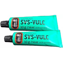 Rema 2 Tubes of Rema SVS-Vulc Tube Patch Vulcanizing Cement 10 Gram (14 ml)