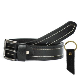 ROYBELE Mens belt, 1.5 inch wide Full Grain Real Leather belt with Pin Buckle, Men Gift, One Piece no layers, Smart Casual, Add style to Jeans, Khakis, Casual and Work Wear