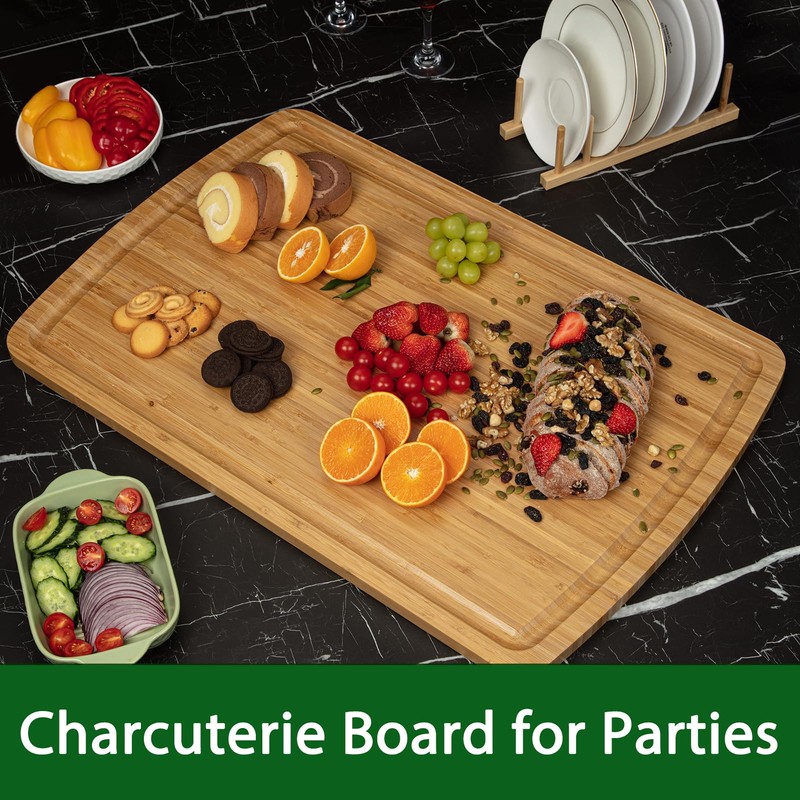 GarveeHome 30 x 20 Extra Large Cutting Board, Bamboo Stove