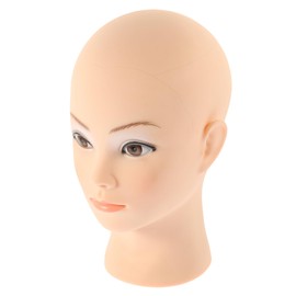 PACKOVE Bald Mannequin Head Model Wig Display Stand for Styling Practice Professional Training Head for Wigs Hats Sunglasses for Cosmetology Art Use