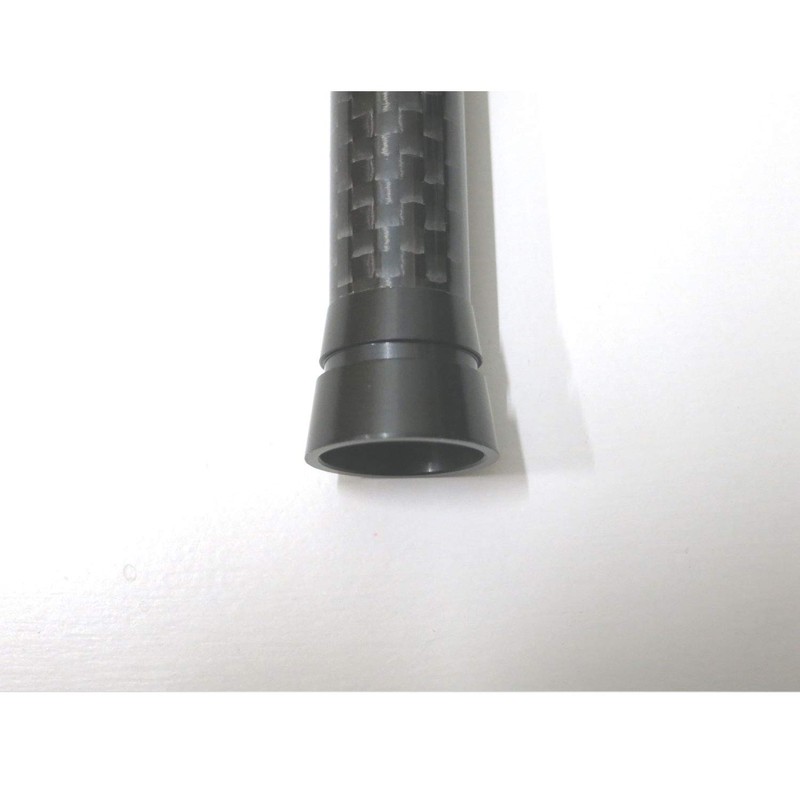 Short Antenna Real Carbon Anodized Black Mitsubishi Lancer Evolution 10