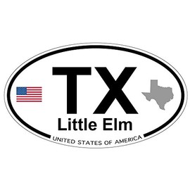 US Decal, Inc. Little Elm, Texas Oval Sticker