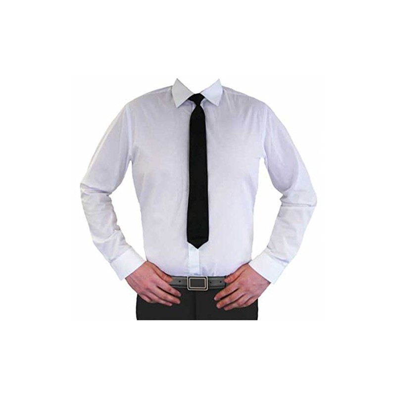 The Express Hats Company Mens Black Clip on tie, (Security