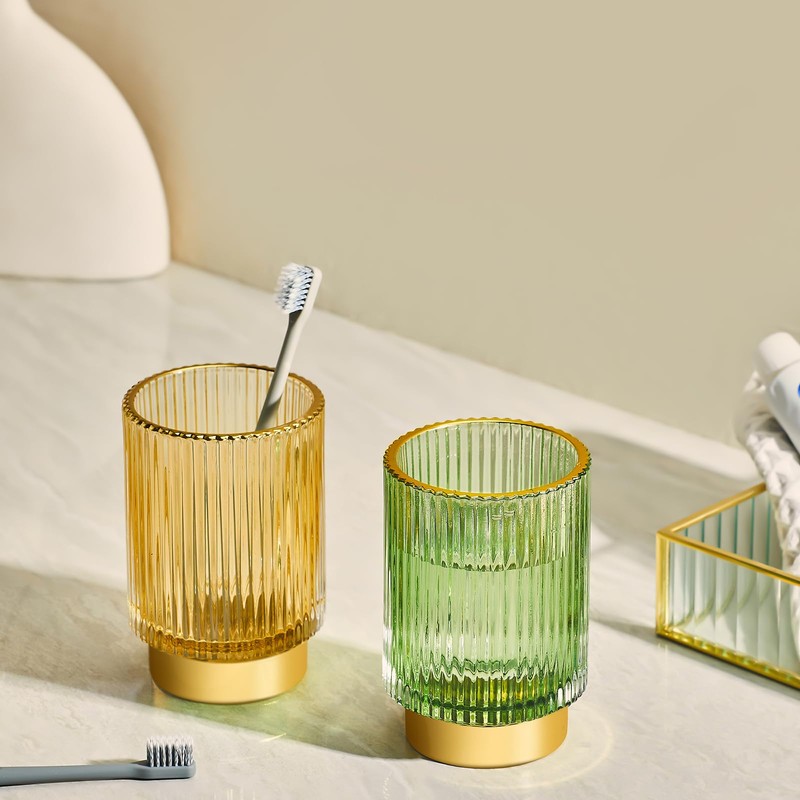 LEICURACE Makeup Brush Holder Organizer,Toothbrush Holders,Desk Pen Pencil Holder,Multifunctional Vintage