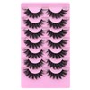 JIMIRE Cat Eye Lashes Faux Mink Eyelashes Fluffy 18MM Volume