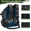 Anpress 48L Fishing Backpack Fishing Tackle Backpack with 4 Tackle