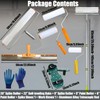 Self Leveling Cement Tool Kit,Epoxy Flooring Tool Kit,Self-Leveling Rake,Spike Shoes