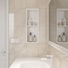 Neodrain Shower Niche Double Shelf Stainless Steel No Tile Needed