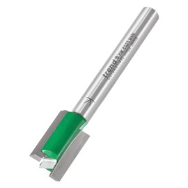 Trend CraftPro Straight Two Flute Router Cutter Bit, 1/4 Inch Shank, 12mm Cut Diameter & 19mm Cut Length, Tungsten Carbide Tipped, C019AX1/4TC