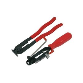 Neilsen CT2997 2PC CV BOOT CLAMP PLIERS CRIMPS FLATTENS EAR TYPE CLAMPS CV JOINT BOOTS 2 PIECE,Red