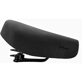 Selle Royal Unisex - Adult Holland Unitech Relaxed City Bike Saddle, Black, One Size