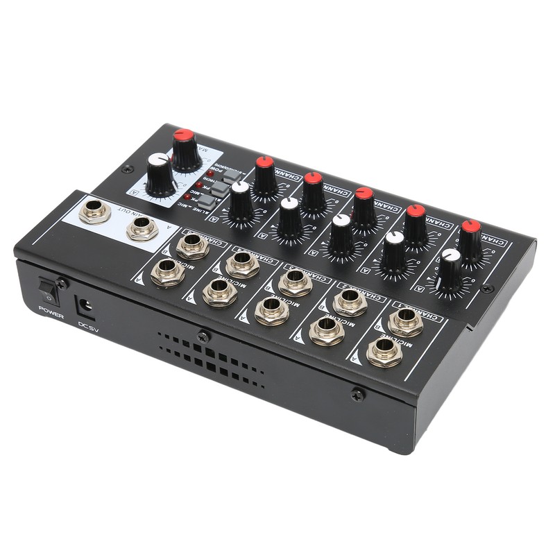 10 Channel Mixer Low Noise Stereo Line Mixer with 2