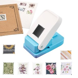BAOFALI - Perforador rectangular de 1 x 0.8 pulgadas, perforador de palanca para manualidades de papel, manualidades de álbumes de recortes, perforado