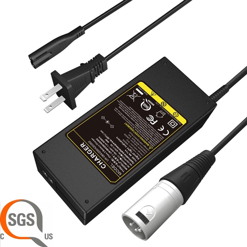 Futurebatt Electric Bike Battery Charger Output 42v 2a with 3-Pin