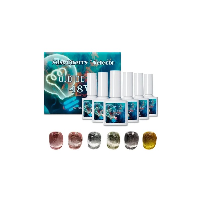 Miss Cherry Gel Semipermanente Efecto Ojo De Gato 48w