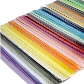 ODETOJOY - Tiras de papel de 1/16 pulgadas, 1,5 mm, colores sólidos, plantas de suculentas, tira de papel de un solo color (lila)