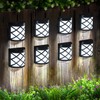 GIGALUMI 8 Pack Cold White Solar Fence Lights