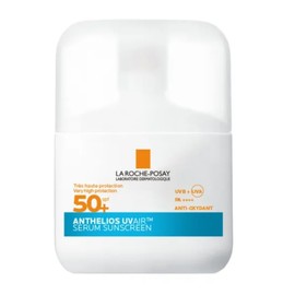 La Roche-Posay Anthelios UVAIR SPF 50+, Serum Protector Solar invisible 50 ml. Textura ligera. Con Ácido Hialurónico, Niacinamida y Vitamina E.