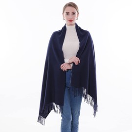 SWAT PANY Scarf Pashmina Scarves Scarves for Women Winter Scarf Stole Women's Festive Warm, navy blue
