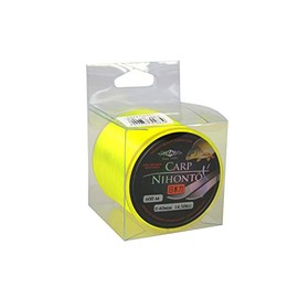 NIHONTO CARP Fluo Yellow Monofilament Very Smooth Fishing Line Carp Line Feeder Line Available from Diameter 0.23 to 0.40 mm (Diameter 0.40 mm / Load Capacity 13.80 kg) 600 m