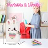 PESLNG Secret Diary Girl with Lock, Plush Notebook with Padlock,
