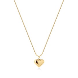 Necklaces for Women, Gold-Heart Clavicle Chain Tiny Chain Jewelry Gift for Women Girl Stylish
