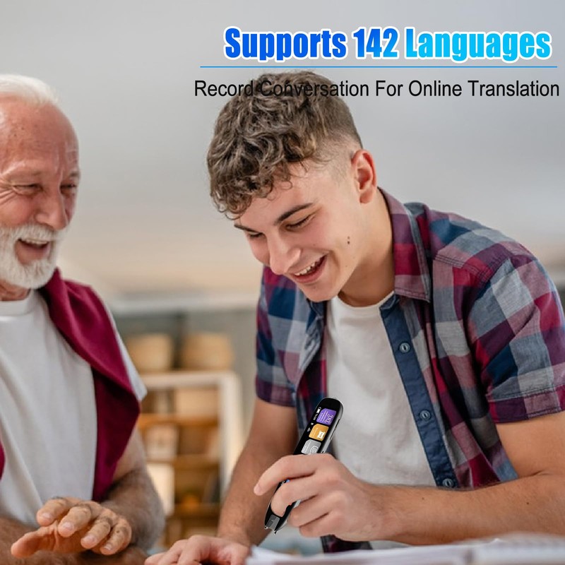 CDIYTOOL Scan Translator Pen, Portable 142 Language Translator Device, Voice